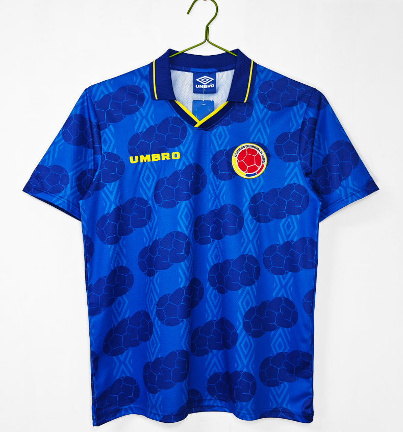 Retro 1994 Colombia away blue 8A