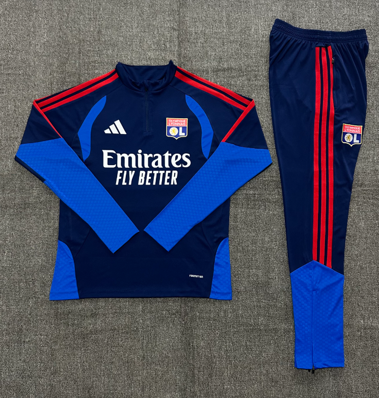 26/27 Kids Half Pull Lyon Royal Blue Tracksuit