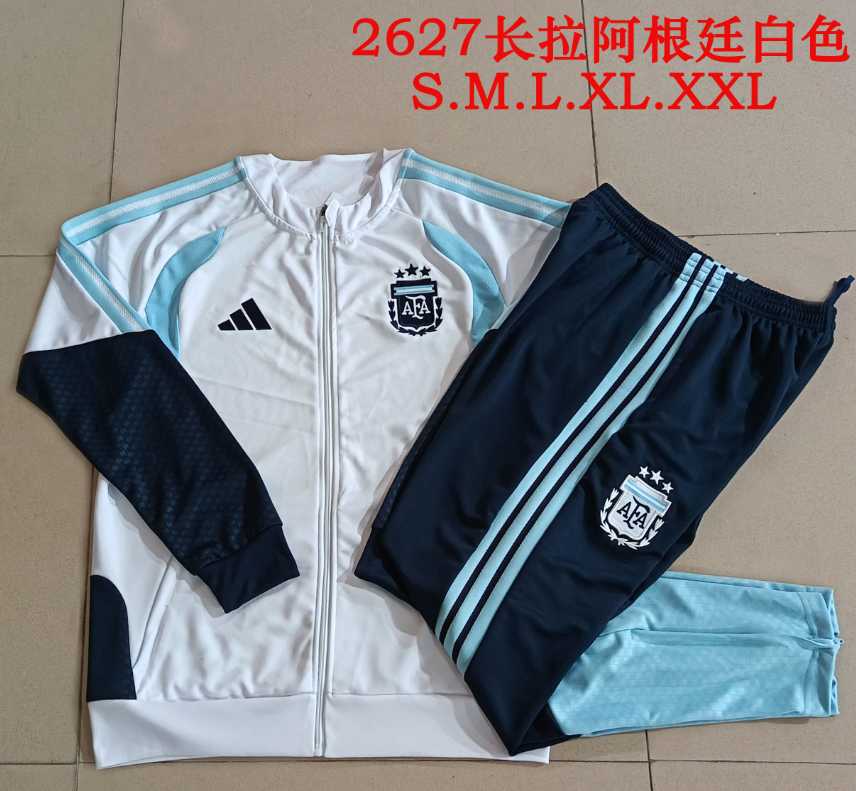 26/27 Long Pull Argentina white Jackets sets
