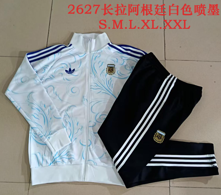 26/27 Long Pull Argentina white inkjet Jackets sets