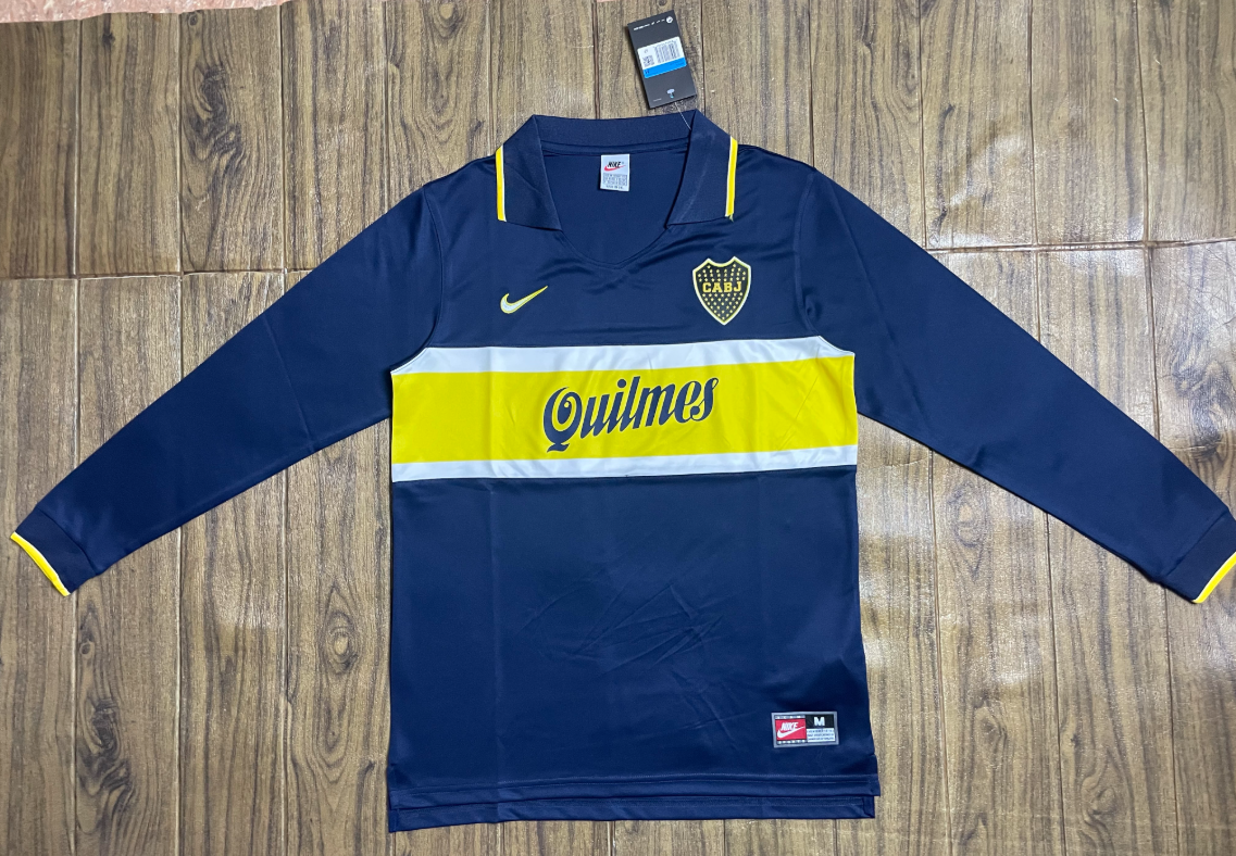 Retro 1996/97 Boca Juniors home long sleeve