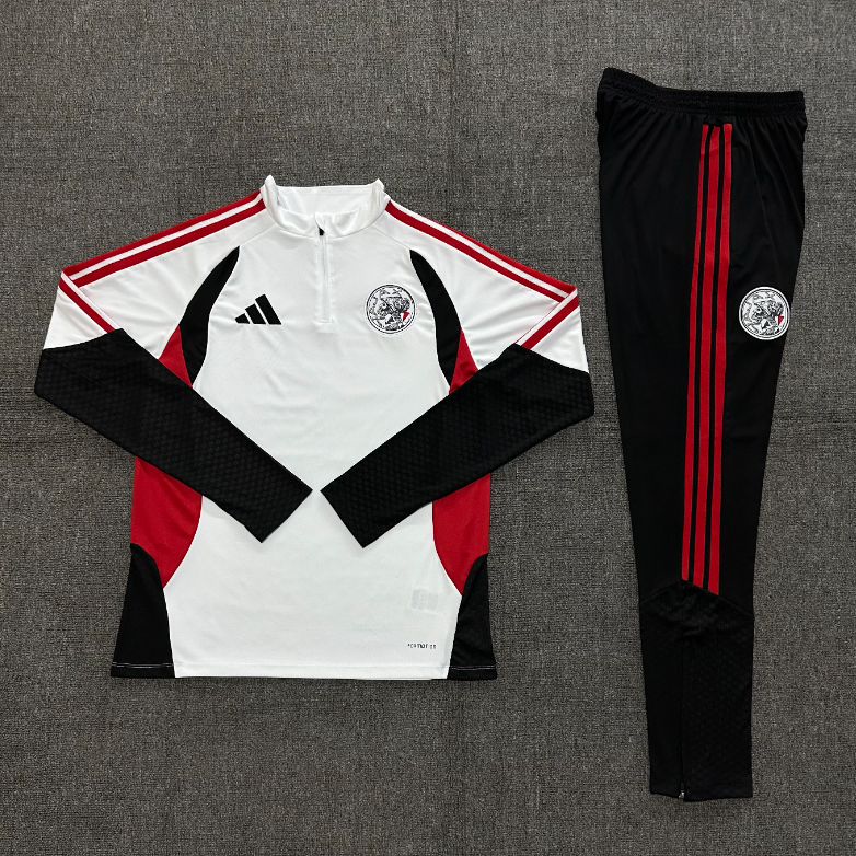 26/27 Kids Half Pull AJAX white Tracksuit