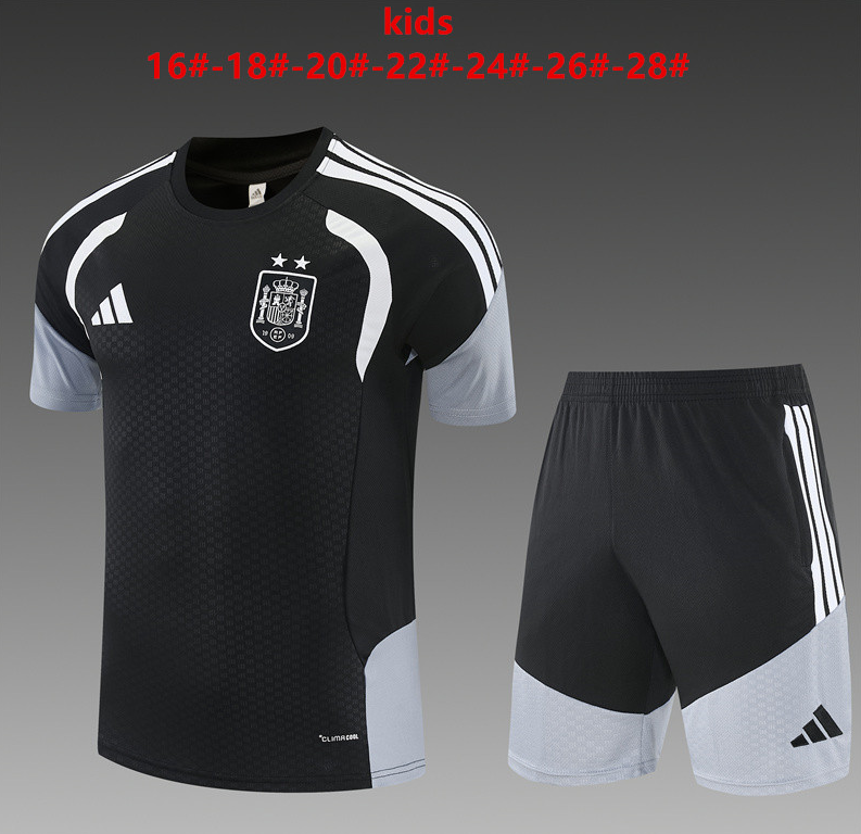 26/27 Kids Spain black【two star】Training Kits