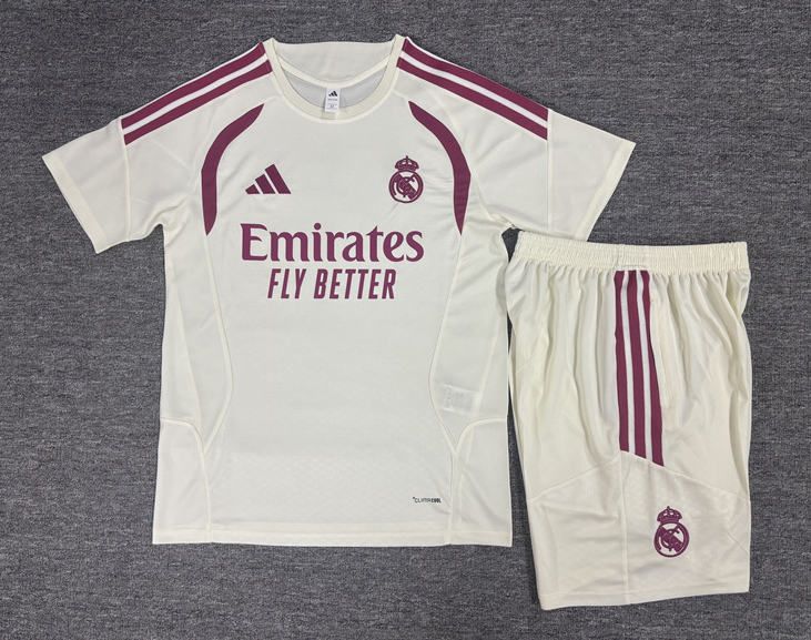 26/27 Adults Real Madrid beige Training Kits