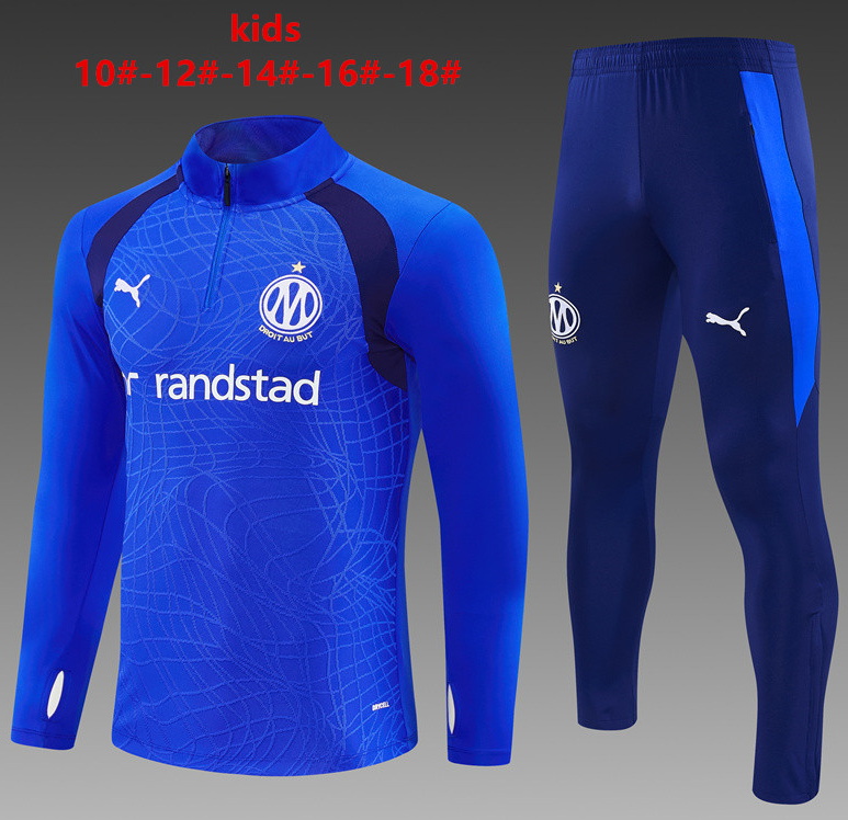 26/27 Kids Half Pull Olympique Marseille Violet blue Tracksuit