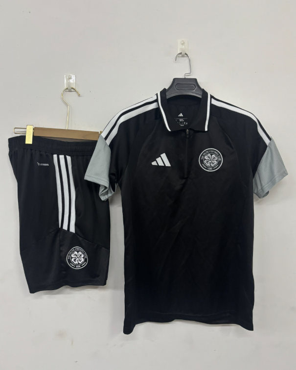 26/27 Adults POLO Celtic Black Training Kits